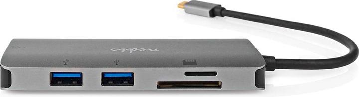 Produktbild Nedis USB Multi-Port-Adapter | USB 3.2 Gen 1 | USB-C™ Stecker | HDMI™ Ausgang / Micro SD / RJ45 Buch (USB-C, 7 Ports)