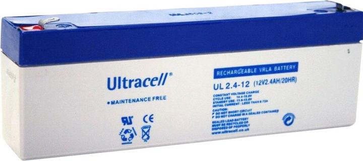 Image du produit Ultracell UL2.4-12 Accumulateur au plomb 12 volts 2,4 Ah, Faston 187, 4,8mm (12 V, 2.40 Ah)