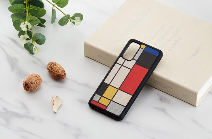 Image du produit Man&Wood case for Galaxy S20 mondrian wood black (Samsung Galaxy S20+)