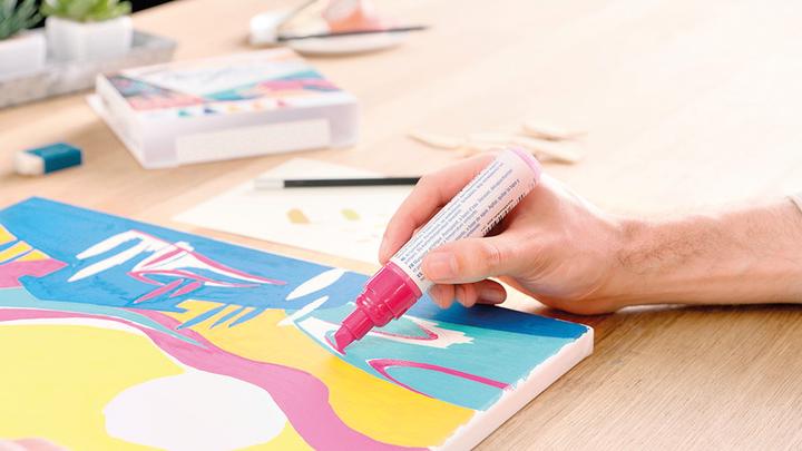 Image du produit Edding Marqueur acrylique 5000 (Multicolore, 10 mm, 5 x)