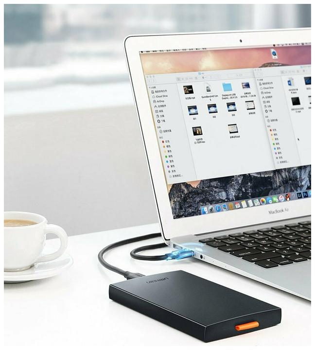 Actual product image Ugreen SSD/HDD enclosure 2.5" USB 3.0 SATA black (CM237) (2.5")