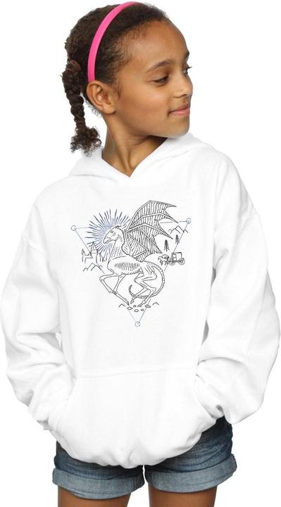 Produktbild Thestral Line Art Kapuzenpullover Mädchen (152, 158)