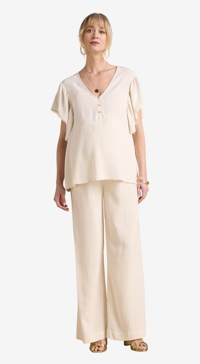 Actual product image Envie de Fraise Bluse mit Leinen für Schwangerschaft und Stillzeit