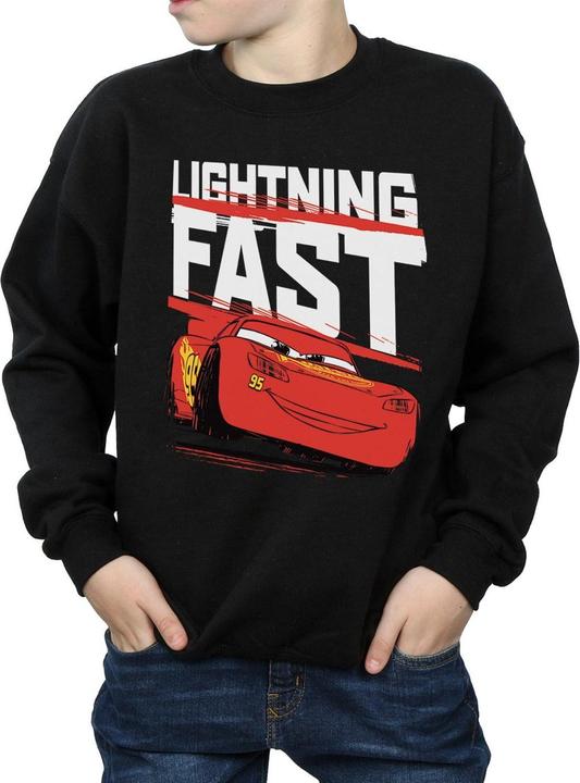 Actual product image Cars Boys Lightning Fast Cotton Sweatshirt (128)