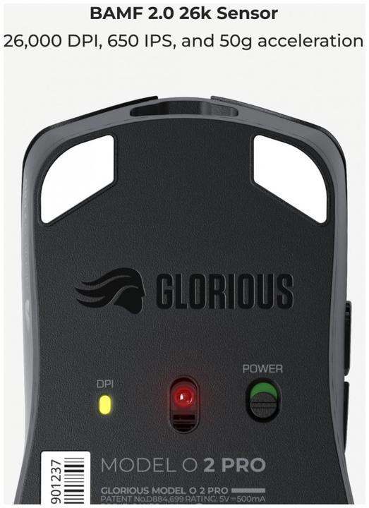 Actual product image Glorious PC Gaming Race O 2 PRO (Wireless, Cable)