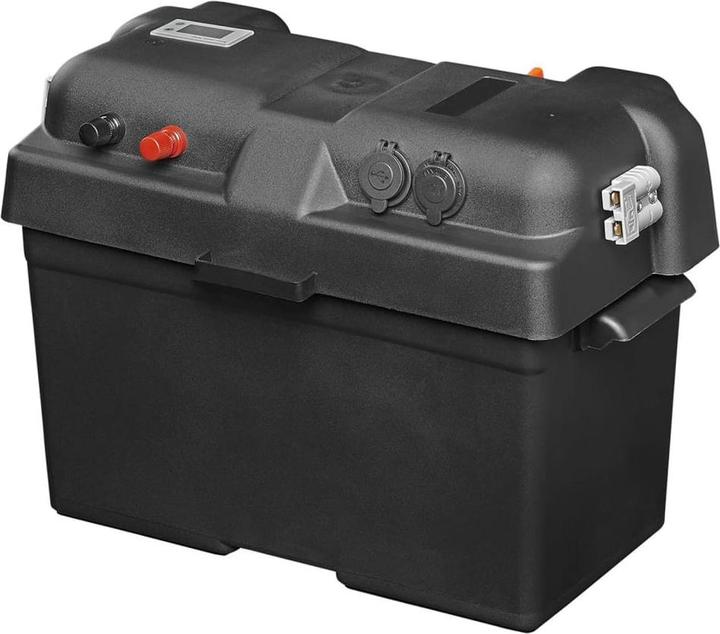Actual product image ProPlus Batteriebox 35x18x23cm 2x USB - 1x 12V Steckdose - Voltmeter - 2x Anderson Stecker