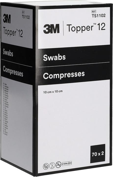 Actual product image Topper 12 NW Compresses 10x10cm sterile 140 pcs.