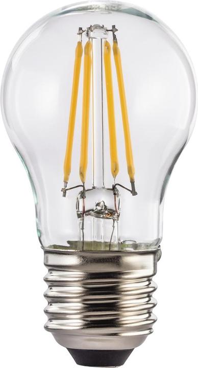 Produktbild Xavax LED-Filament, E27, 470lm ersetzt 40W, Tropfenlampe, Warmweiss, Klar (E27, 4 W, 470 lm, 1 x, E)