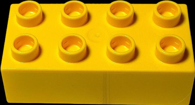 Produktbild LEGO Duplo 2x4 Steine Gelb - 100 Stück - Grundbausteine Yellow 3011 NEU (3011)