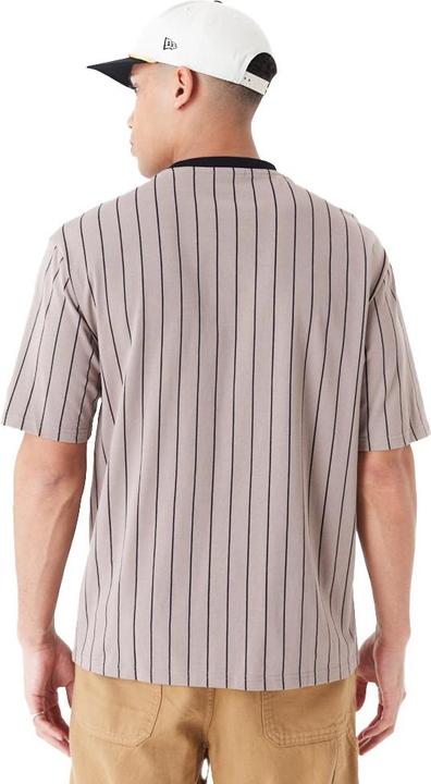 Actual product image New Era Oversized shirt - PINSTRIPE ash brown - XL (XL)