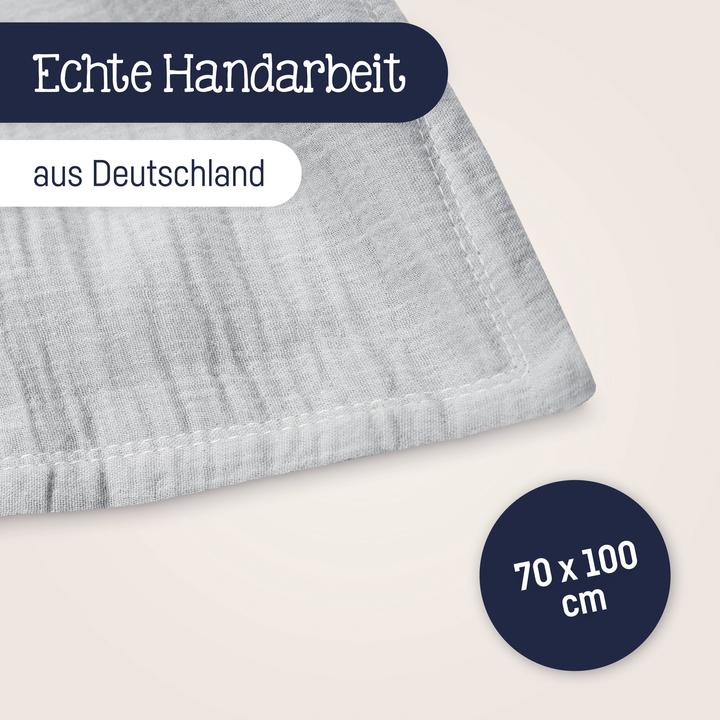 Actual product image Julius Zöllner Cuddly cotton muslin blanket 70 x 100 cm (70 x 100 cm)