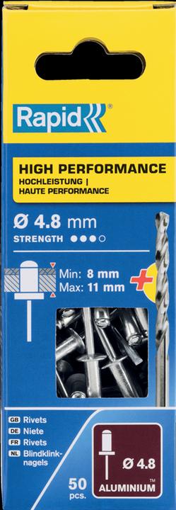 Produktbild Rapid Universal Blindniete Ø 4,8 x 14 mm