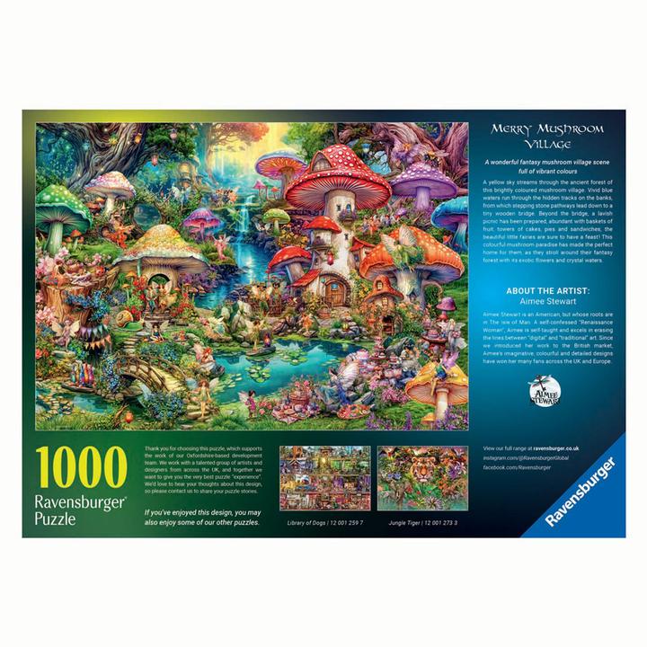 Actual product image Ravensburger Puzzle Fröhliches Pilzdorf, 1000 Teile. (1000 pieces)