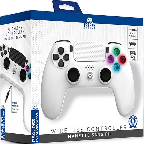 Actual product image Freaks and Geeks Wireless Controller White V2 (PS4, PS3, PC)