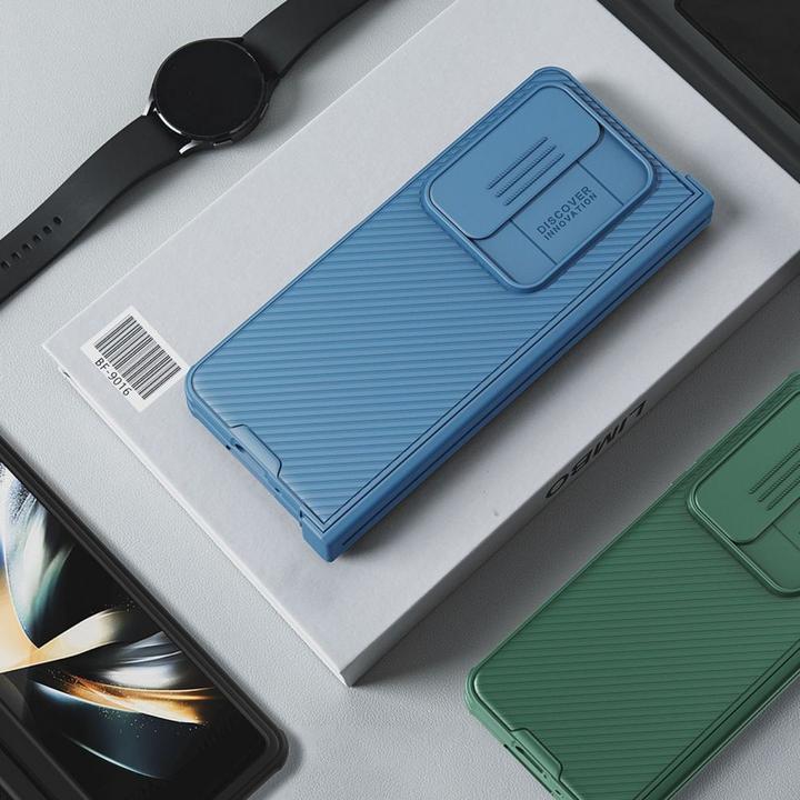 Actual product image Nillkin CamShield Pro Case (Simple) for Samsung Galaxy Z Flat 4 Cover with Dark Green Camera Cover (Samsung Galaxy Z Fold4)