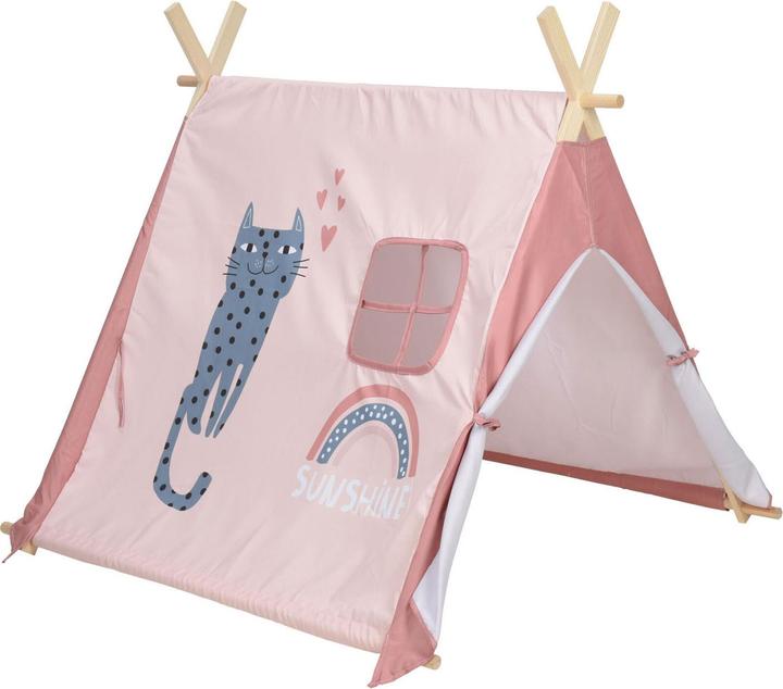 Produktbild Zelt Rosa mit Katze, 101cm