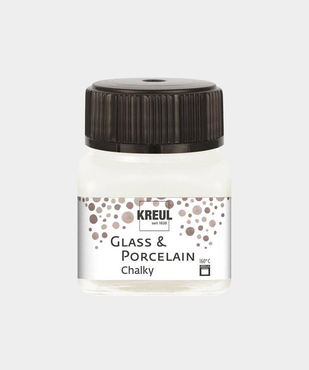 Image du produit Kreul Peinture pour porcelaine et verre (Coton blanc, 20 ml)