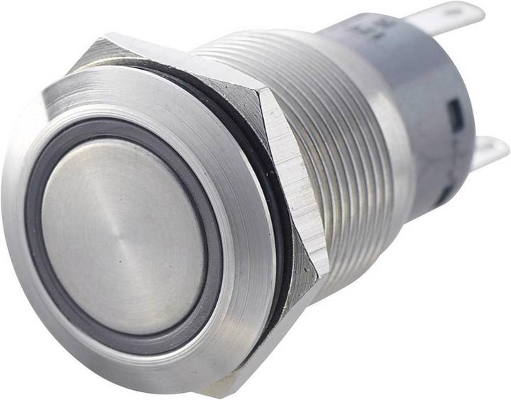 Produktbild Tru Components Vandalismusgeschützter Taster 19 mm 250 V/AC 5 A mit Ringbeleuchtung