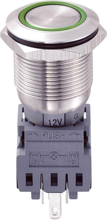 Produktbild Tru Components Vandalismusgeschützter Schalter 19 mm 250 V/AC 5 A mit Ringbeleuchtung