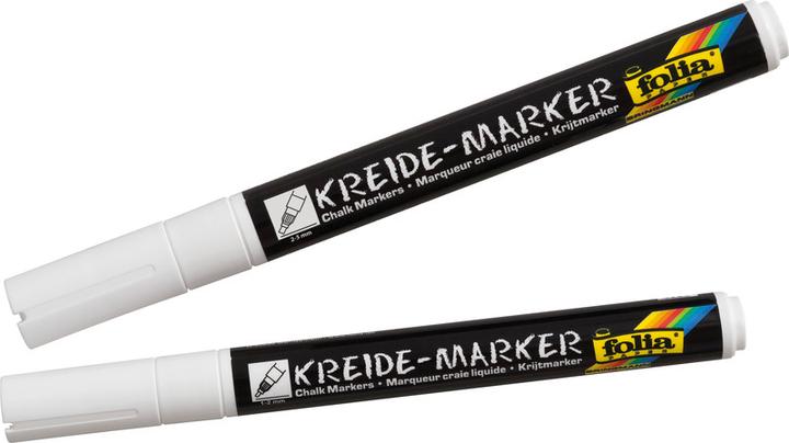Produktbild Folia Kreidemarker (Weiss, 5 mm, 2 x)