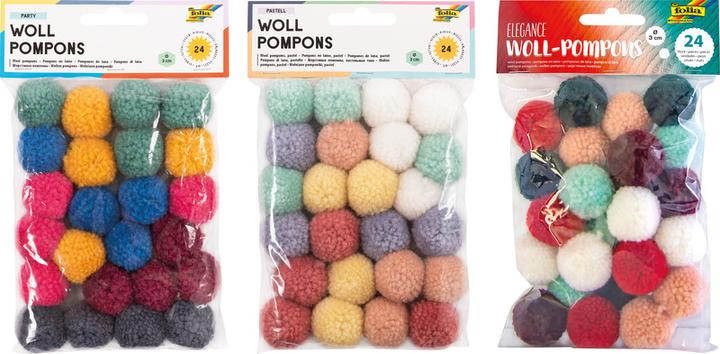 Produktbild Folia Woll-Pompons (30 x)
