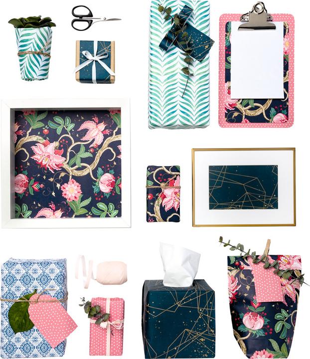 Actual product image Folia Motif paper favorite paper all year (Wrapping paper, 5 x)