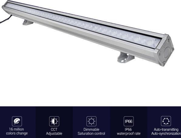 Produktbild Milight Funk WiFi LED Wallwasher RGB+KW/WW 24W 100cm (1800 lm)