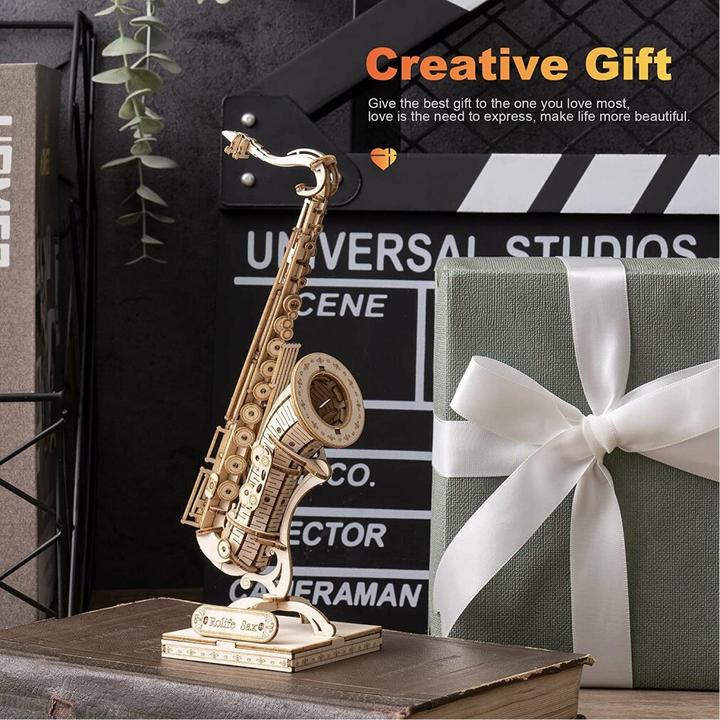 Image du produit Robotime Rolife Puzzle 3D en bois Saxophone 136 pièces (136 pièces)