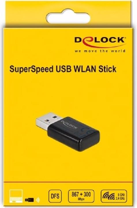 Produktbild Delock WLAN-AC USB-Adapter 12550 mit WLAN (USB 3.0)