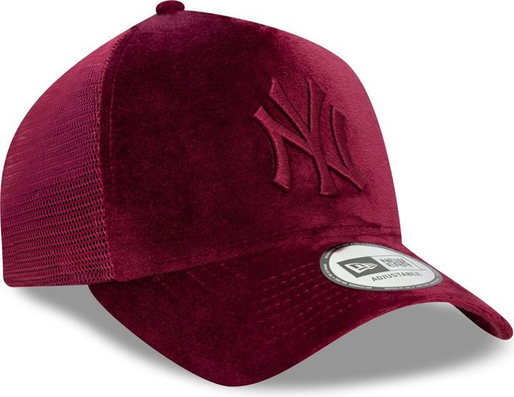 Produktbild New Era Trucker Damen Cap - Velour New York Yankees Maroon