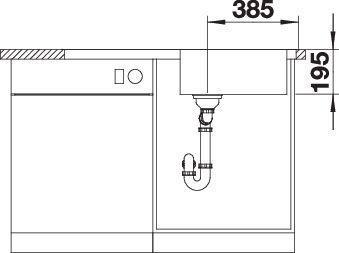 Actual product image Blanco Dinas XL 6 S (Top-mounted sink, 100 cm, 50 cm)