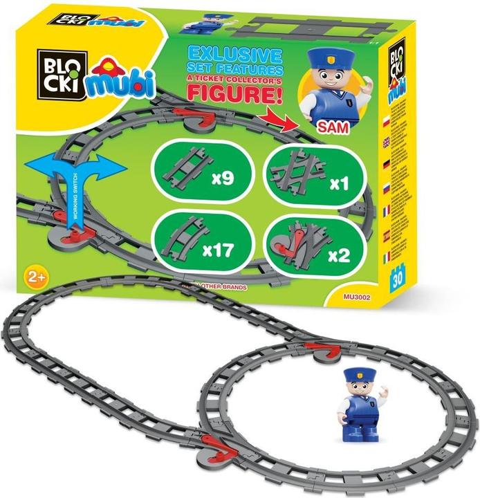 Actual product image Block Happy Train Tracks