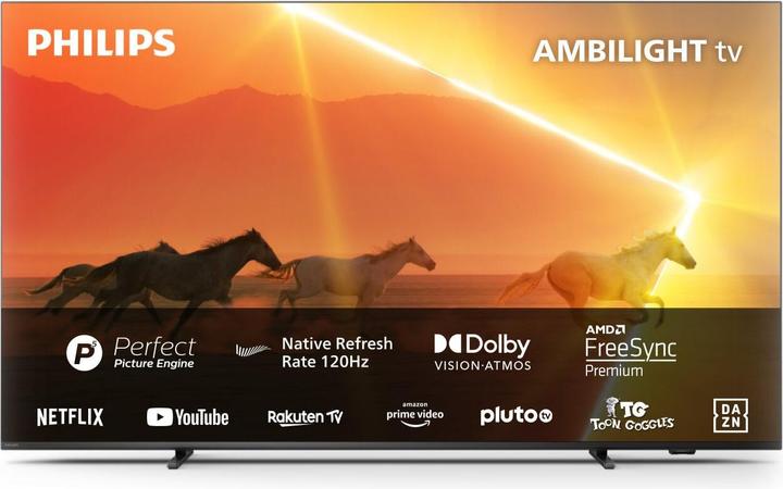 Image du produit Philips 55PML9008/12, 139,7 cm, 3840 x 2160 Pixels, LED, Smart TV, Wifi, Zwart (55", Mini-LED, 4K)