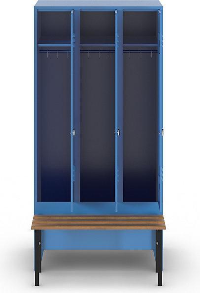 Actual product image Wolf Clothes locker with bench in front (90 cm, 185 cm)