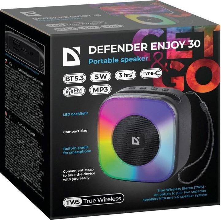 Image du produit Defender Profitez du haut-parleur Bluetooth (5 h, Fonctionnement sur batterie)