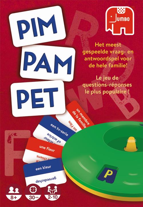 Productafbeelding Jumbo Pim Pam Pet Origineel Quiz Kaartspel (Frans, Nederlands)