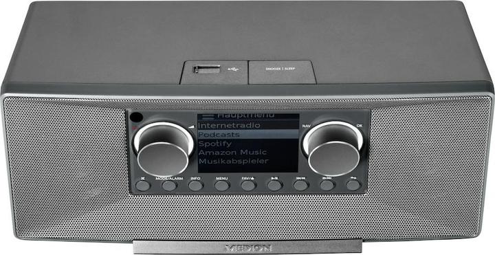 Actual product image Medion MD 89289 Stereo Internet radio grey (Web radio, DAB+, FM, Bluetooth, Wi-Fi)