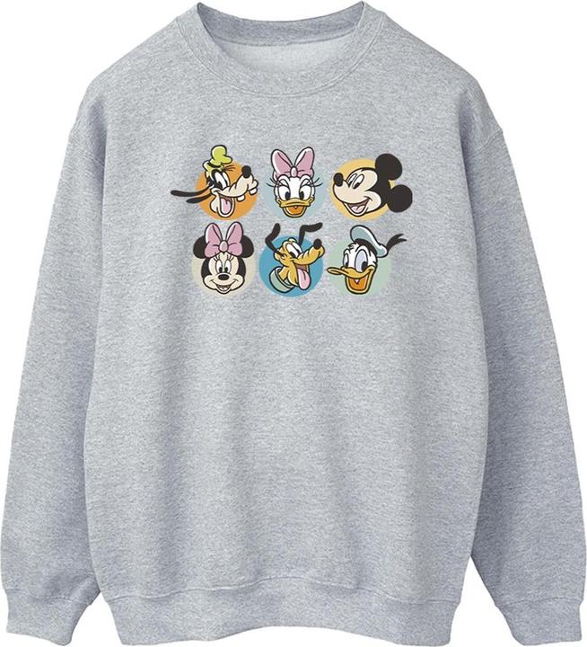 Actual product image Disney Mens Mickey Mouse And Friends Faces Sweatshirt (XL)