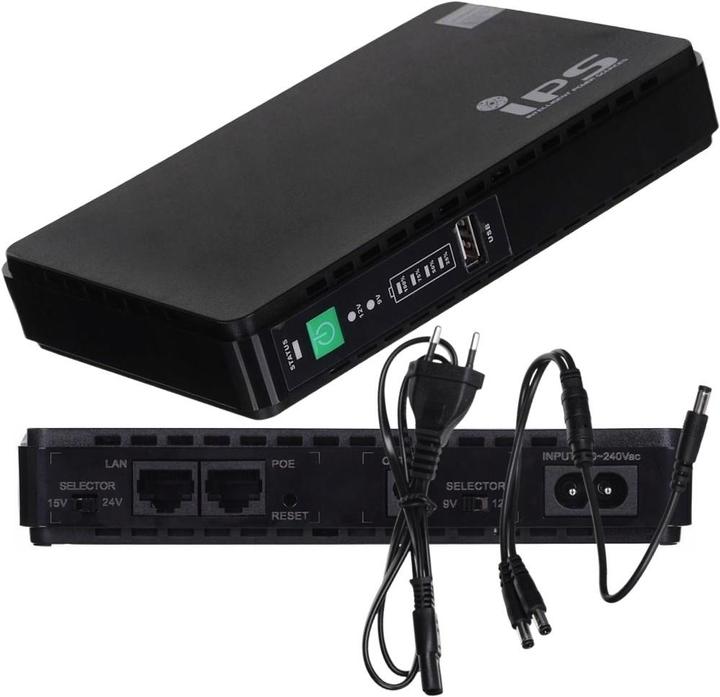 Actual product image IPS ROUTERUPS-15-POE Uninterruptible Power Supply (UPS) (15 VA, 15 W)
