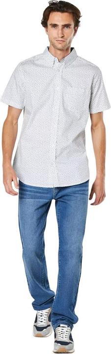 Actual product image Universal Textiles Mens Peak Ditsy Print Short-Sleeved Shirt (S)