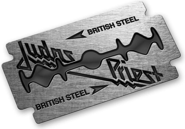 Judas Priest Abzeichen British Steel Metall