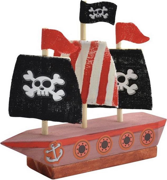 Actual product image Bim-Ba Pirate ship made of wood - Wooden Pirate Ship.shop® Pirates - Pirates