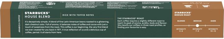 Valori nutrizionali e ingredienti Starbucks House Blend by Nespresso Medium Roast (10 x Porta.)