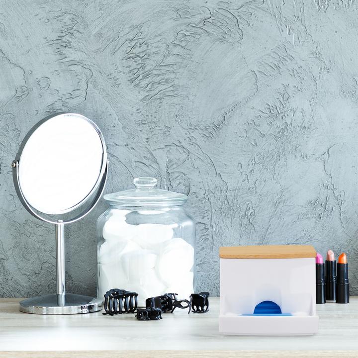 Actual product image Relaxdays Cotton Swab Storage Box