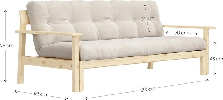 Actual product image Karup Design Unwind (3-seater, Sofa bed)