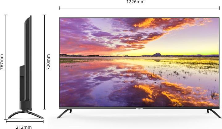Image du produit CHiQ U55QM8V (139 cm(55 pouces), noir, UltraHD/4K, triple tuner, Android) (55", QLED, 4K)