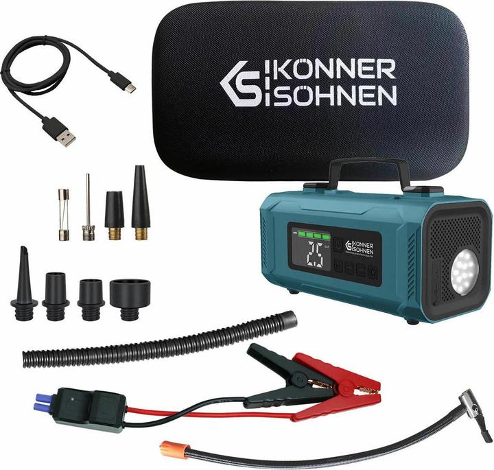 Produktbild No Name Könner & Söhnen Anlasser Mit Kompressor Jsp-2000 (200 A, 14800 mAh)