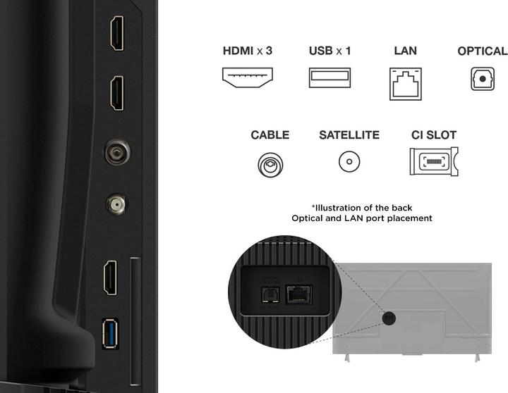 Actual product image TCL 50V6C 126 cm (50) (50", LED, 4K, 2025)