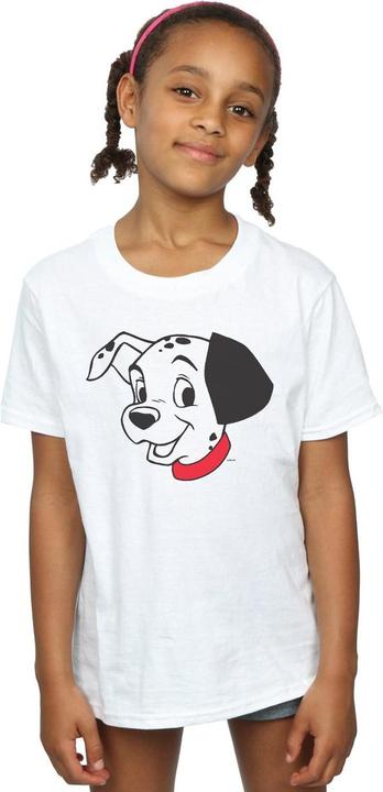 Actual product image Disney Girls 101 Dalmatians Dalmatian Head Cotton T-Shirt (152, 158)