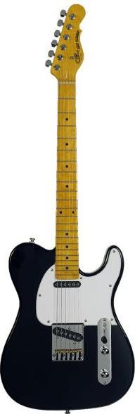 Actual product image G&L GL Guitars Electric Guitar ASAT Classic Tribute Series Black (Electric guitar, Swamp ash, Chrome hardware, Maple, Nickel)